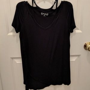 Mudd black cut out t-shirt